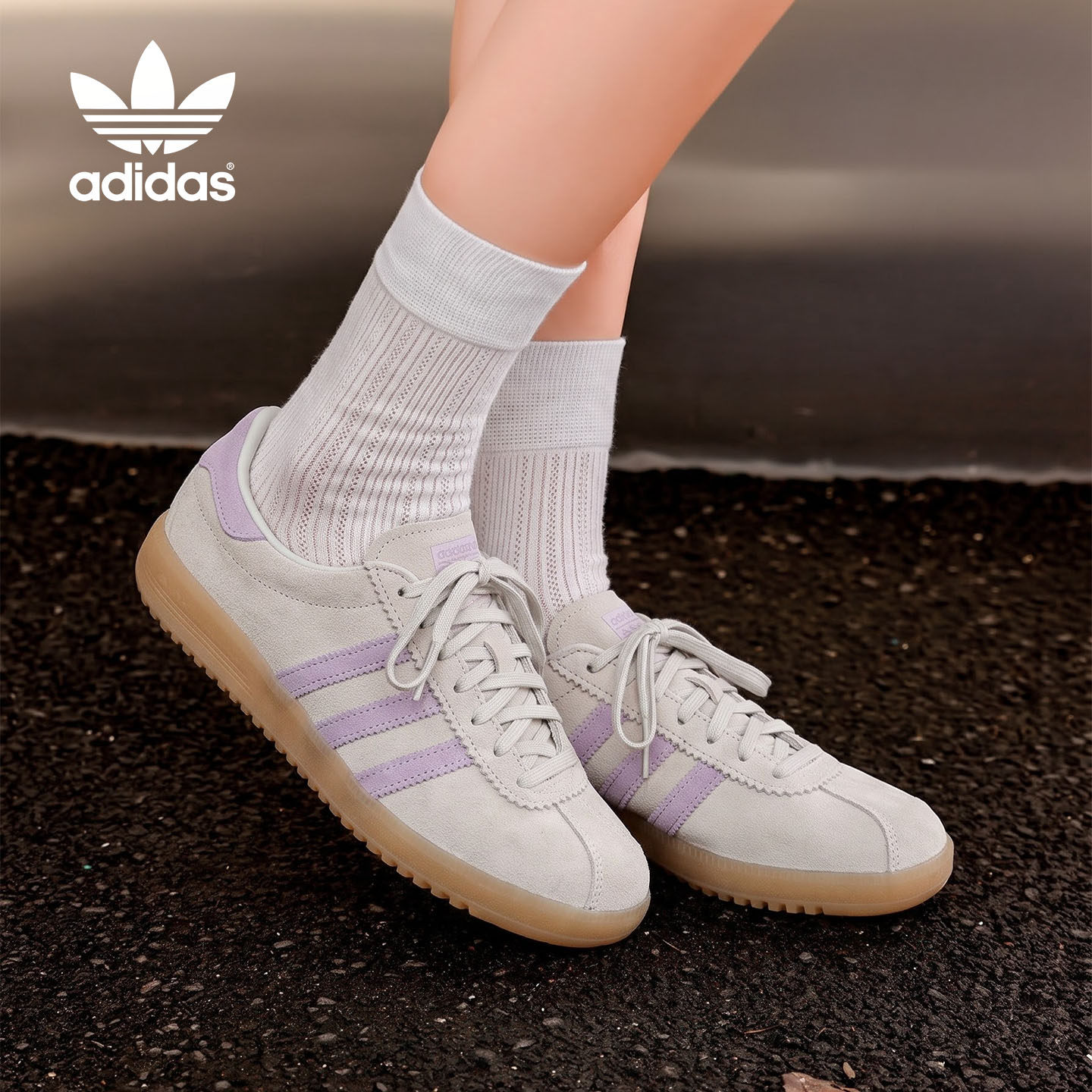 Adidas阿迪达斯三叶草板鞋休闲女鞋2026爆款巨好看百搭时尚德训鞋