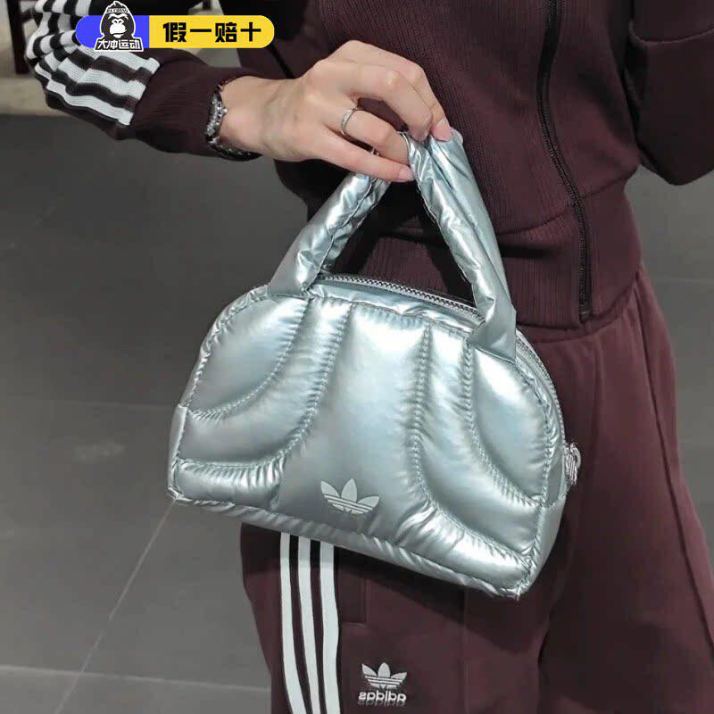 阿迪达斯Adidas三叶草女子MINI保龄球包复古休闲拎包手提包IY7039