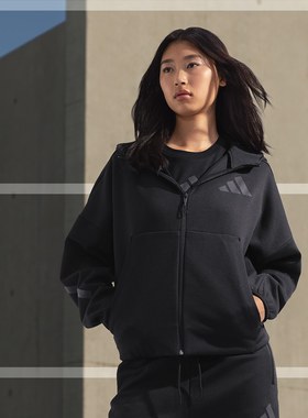 【断码清仓专区】正品阿迪达斯夹克女子防风长袖夹克衫外套FT9884