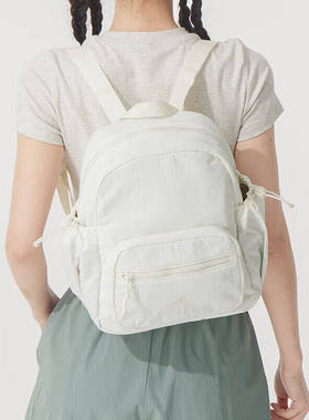 Adidas阿迪达斯双肩包男女学生简约迷你书包白色运动休闲包KC1391