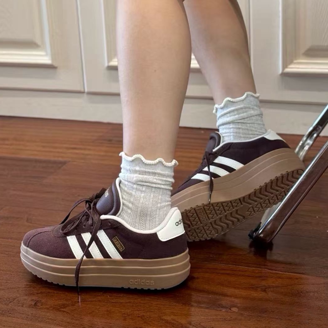 Adidas阿迪达斯正品鞋子女款新款2026爆款通勤增高运动板鞋KJ6856