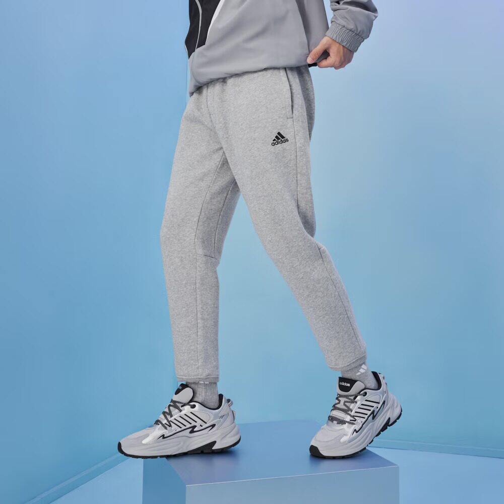 Adidas/阿迪达斯正品秋冬新款男子加绒束脚运动休闲裤长裤IB2727