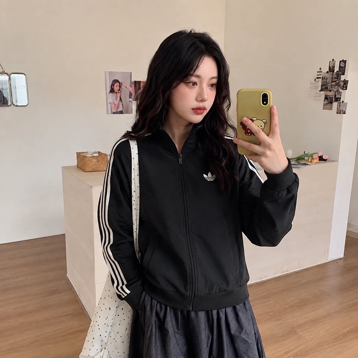正品Adidas阿迪达斯三叶草女款2026新款复古户外运动外套时尚夹克