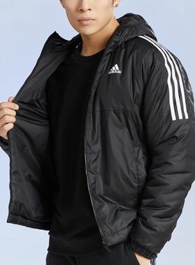 正品Adidas阿迪达斯棉服男装冬季棉袄保暖户外运动加厚外套KF6755
