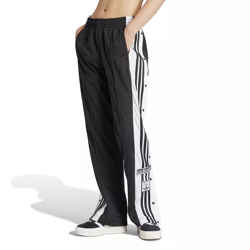 Adidas阿迪达斯正品三叶草经典女士侧开叉运动休闲透气百搭直筒裤