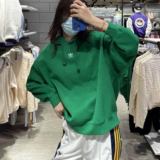 清仓Adidas阿迪达斯正品女套头长袖休闲百搭运动秋冬季卫衣IC1823