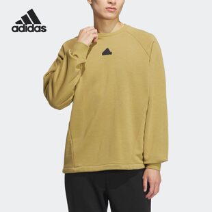 Adidas阿迪达斯男式炸街痞帅上衣正品休闲圆领针织正品卫衣JI8672