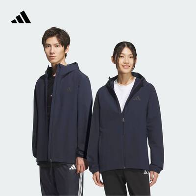 正品adidas阿迪达斯外套男女2026新款防风休闲连帽户外夹克KF5223
