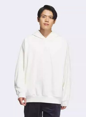 Adidas阿迪达斯正品26新款男女宽松运动日常休闲连帽套头衫JI6635