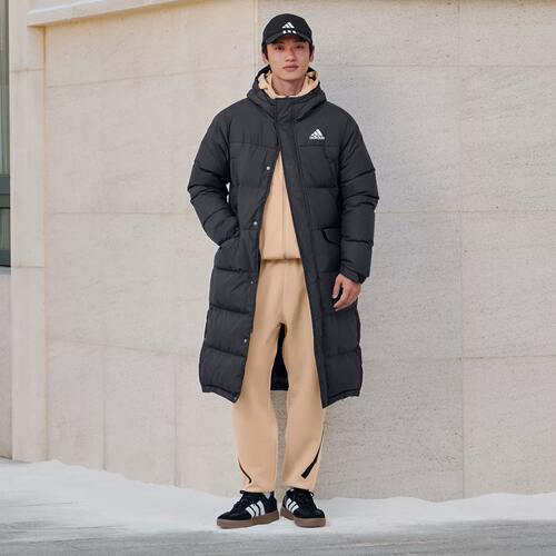 正品Adidas阿迪达斯运动羽绒服冬季防风保暖男女款鸭绒连帽KE5405