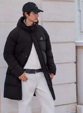 Adidas阿迪达斯新款男女户外出游出片保暖穿搭保暖长款羽绒KQ5514