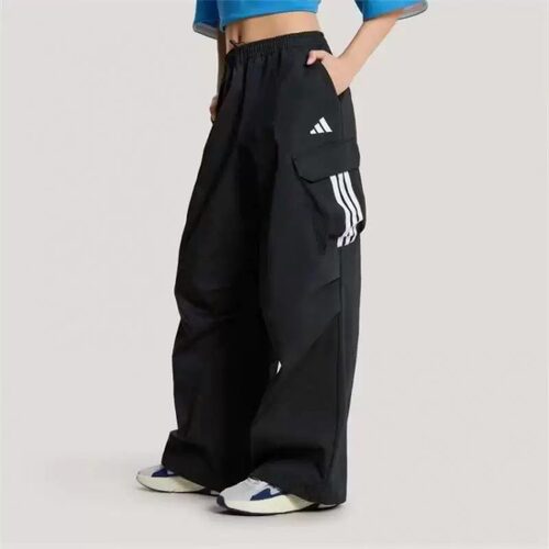 Adidas阿迪达斯长裤女子秋季新款户外弯刀伞兵裤口袋工装裤KW0682