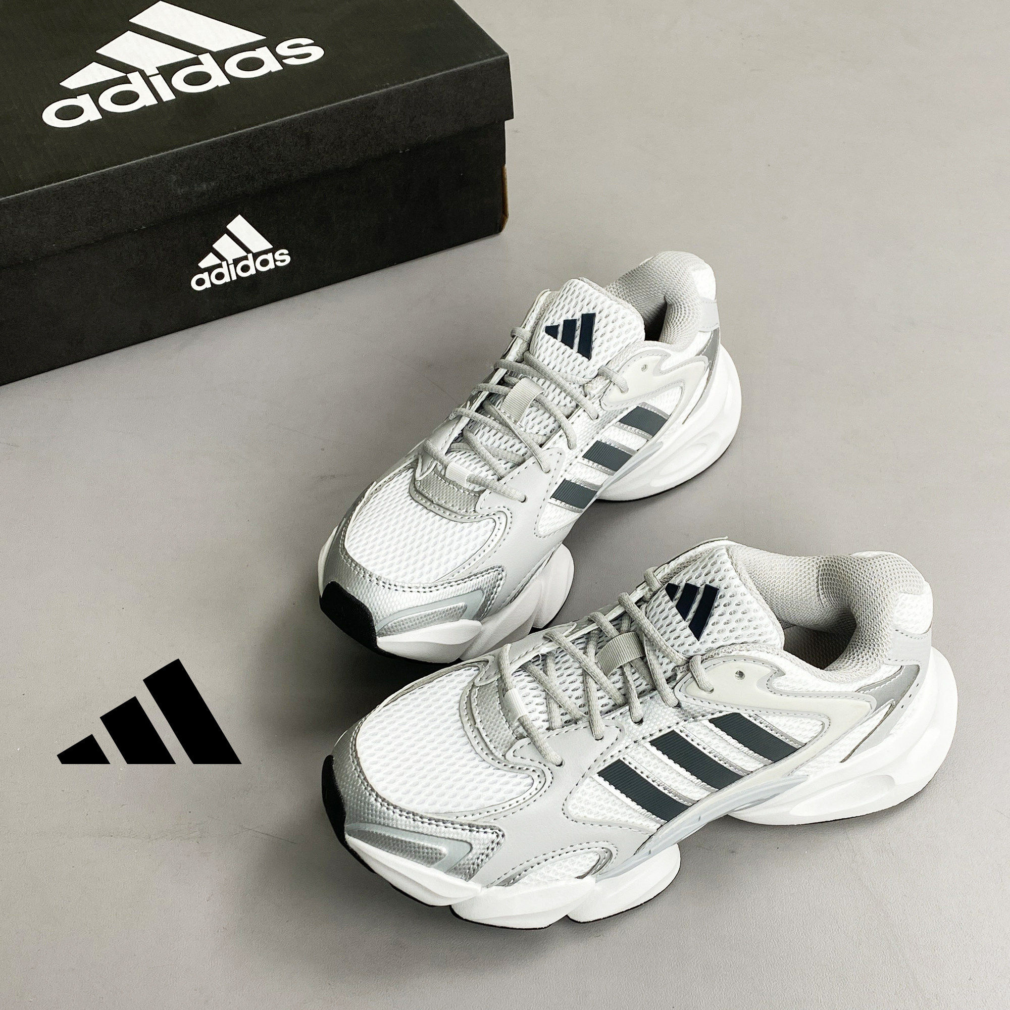 adidas阿迪达斯正品超轻透气缓震厚底增高老爹鞋跑步鞋新款JR6333