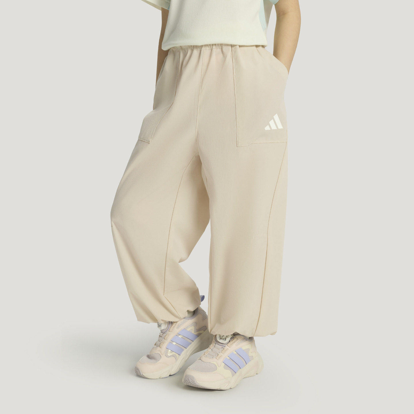 Adidas阿迪达斯正品男女儿童长裤速干透气运动束脚裤百搭休闲裤
