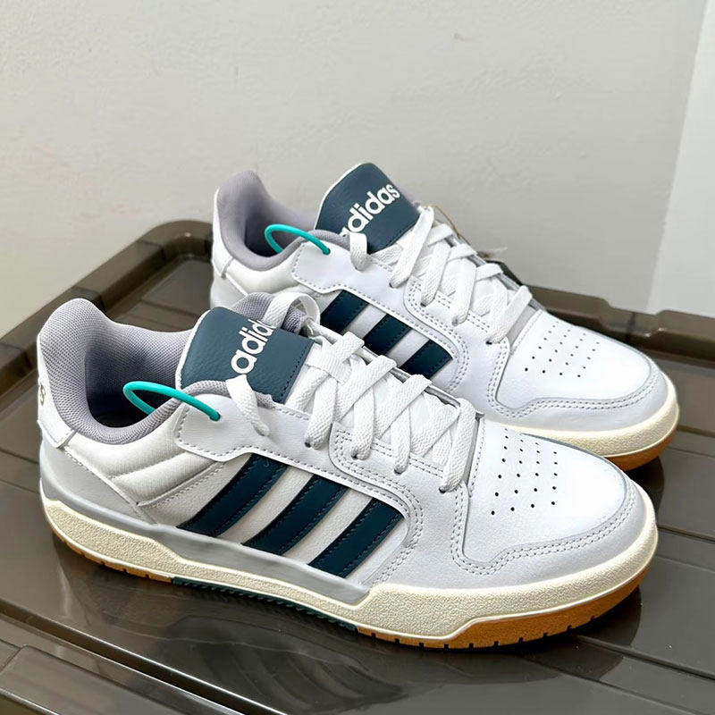 Adidas阿迪达斯板鞋男鞋秋季新款皮面篮球复古百搭休闲小白鞋男士