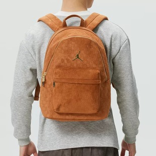 正品耐克乔丹篮球背包AJ运动包2026新款男女双肩包绒面旅行休闲包