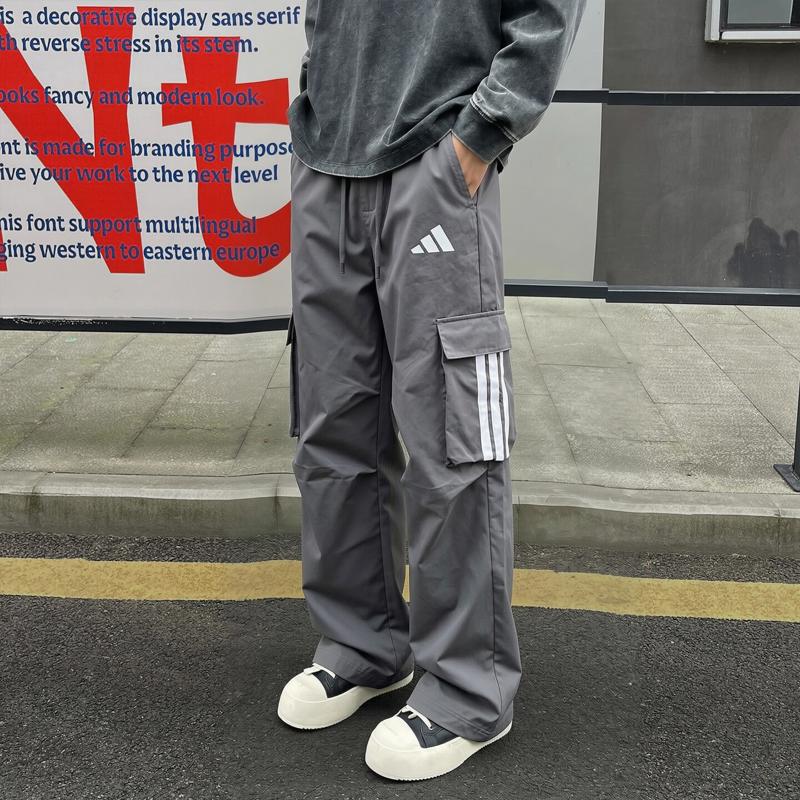 阿迪达斯工装裤男秋季新款复古长裤直筒运动裤休闲男士篮球裤子男