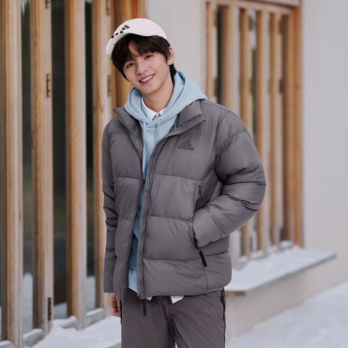 Adidas阿迪达斯正品冬男女同款短款加厚加绒保暖外套羽绒服KF6761