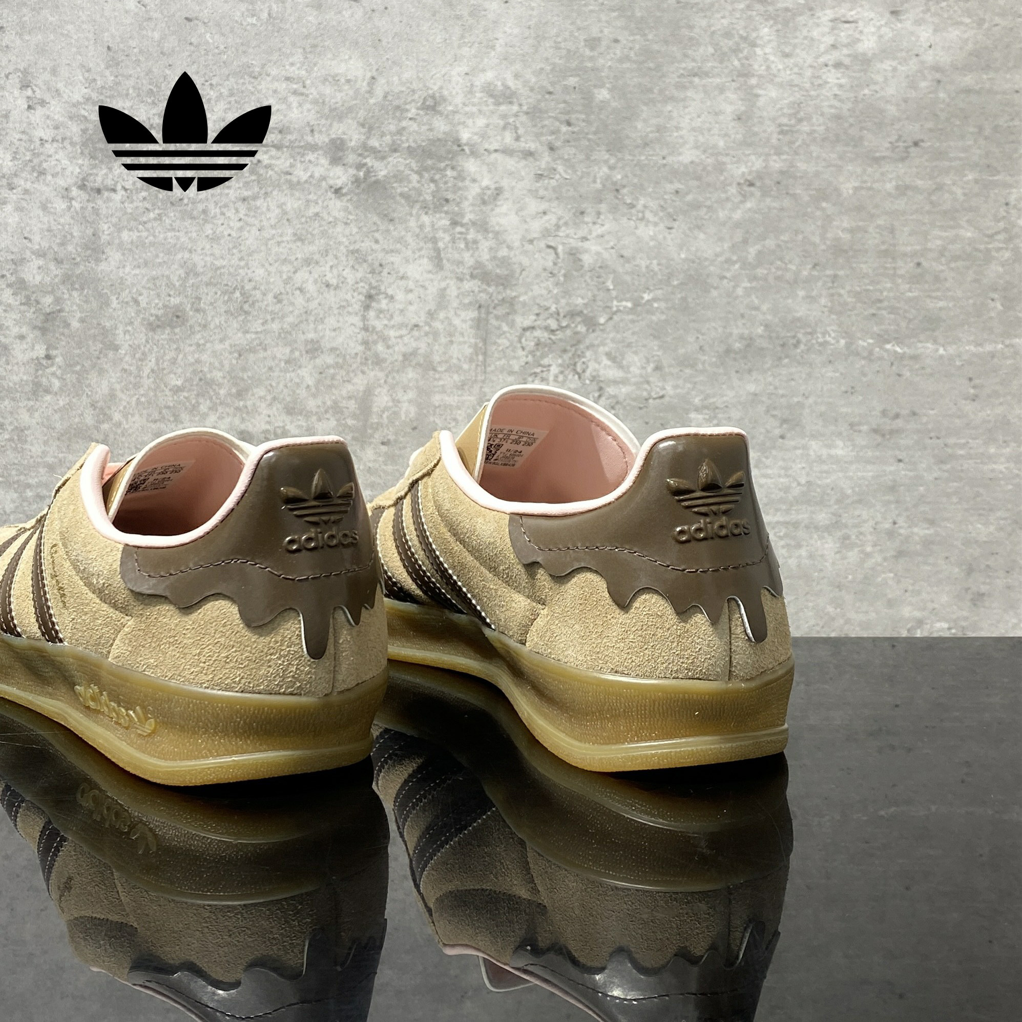 Adidas/阿迪达斯三叶草初秋潮流时尚百搭耐磨女生百搭T头板鞋复古