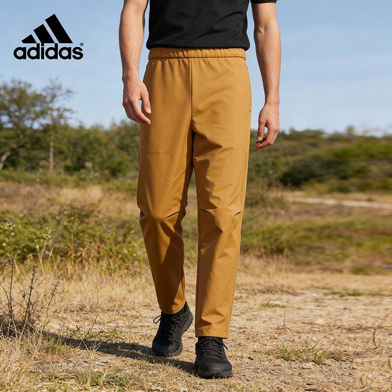 阿迪达斯正品裤子男2025新款adidas运动复古梭织舒适休闲裤JZ8407