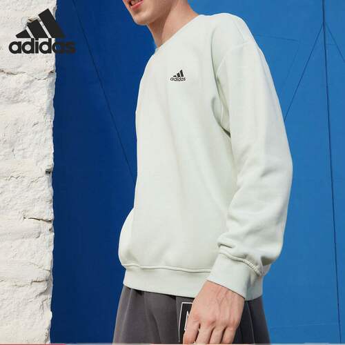 Adidas/阿迪达斯正品LABEL男女同款长袖圆领卫衣套头衫IB2714