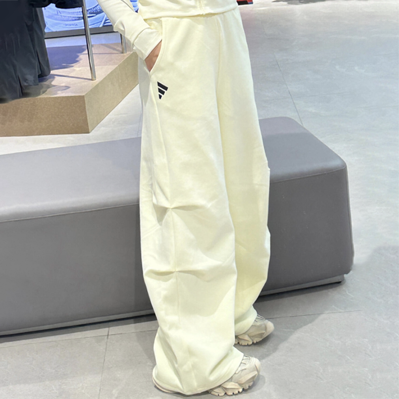 阿迪达斯正品女款宽松伞裤