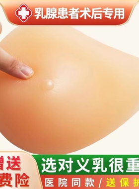 义乳硅胶乳腺切除术后专用假胸文胸女胸部胸罩内衣仿真弥补胸垫夏