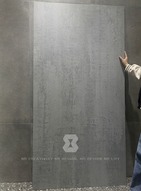 侘寂风微哑水泥9001800大板瓷砖客餐厅酒店民宿工程青水泥墙地砖