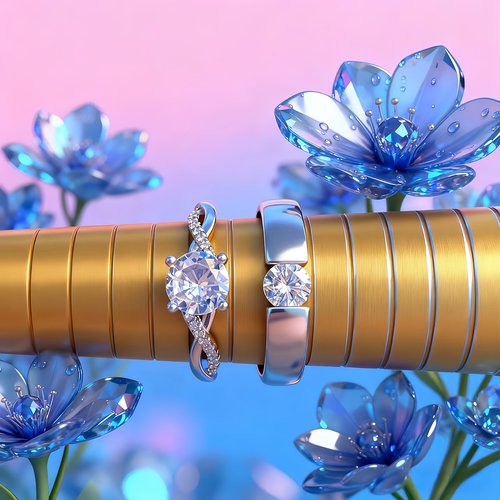 结婚对戒仿真一对婚礼求婚