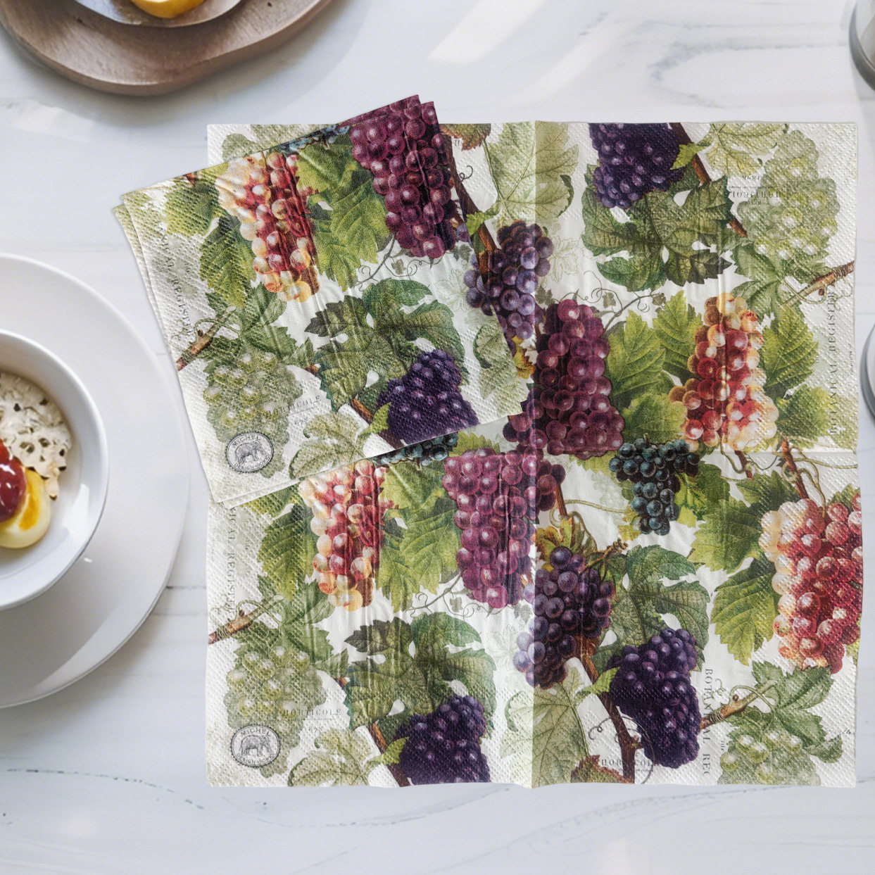 葡萄印花餐巾纸家用环保木浆面巾纸餐巾纸巾厨房用纸擦手纸25x25,洗护清洁剂/卫生巾/纸/香薰,手帕纸,淘宝优惠券,粉丝福利购,淘宝优惠卷