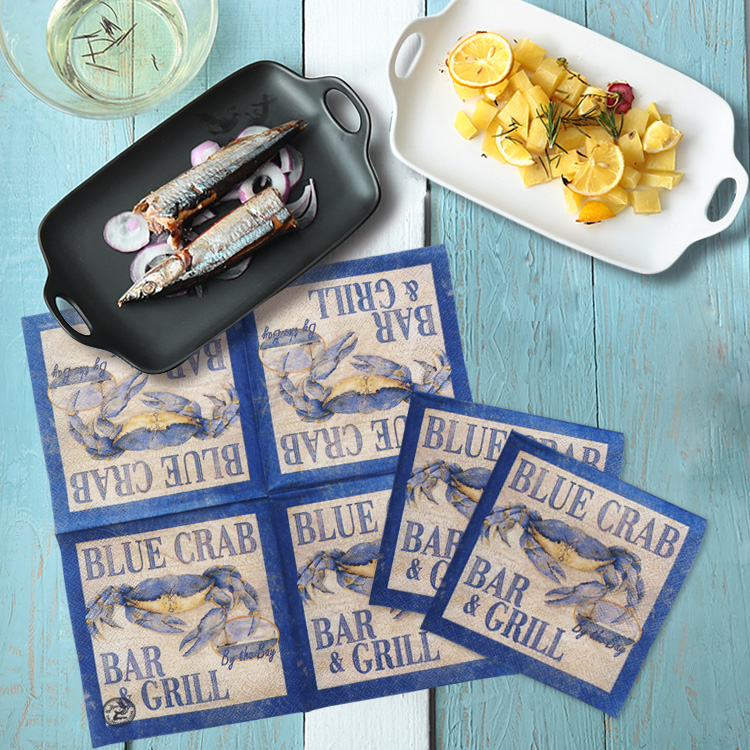 北欧创意小包印花25x25cm彩色手帕纸一次性纸巾小包蝶骨巴特纸巾