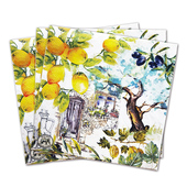 33x33cm田园小院厨房擦手纸一次性纸巾彩色手帕纸餐巾纸3层20片