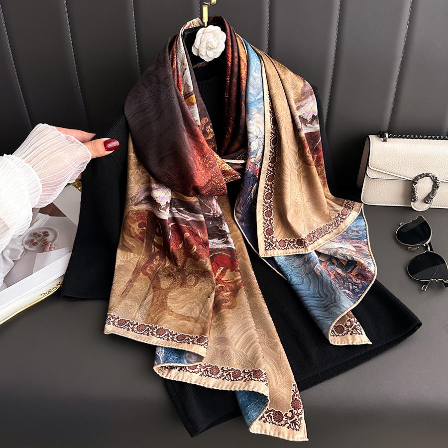 xys-122国色天香提花冠乐皱方巾