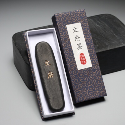 文府墨 松烟墨 牛舌墨条 25g