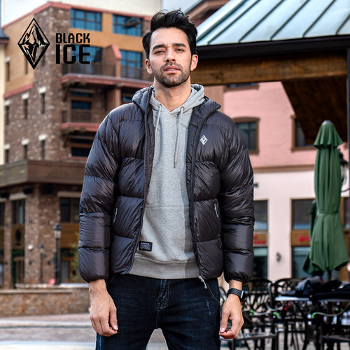 800蓬鹅绒黑冰保暖羽绒服F8530