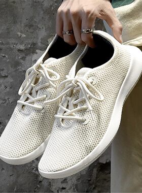 YGY新款百搭慢跑透气休闲健步鞋时尚男鞋轻便透气简约运动鞋