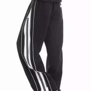 直筒宽松长裤 潮流夏季 男女2025美式 YGY拉链条纹休闲裤