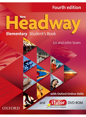 原版进口牛津大学出版社 牛津成人英语教材 四版Oxford New Headway 4th 初级学生用书 在线技能练习 iTutor DVD-ROM 英文原版书籍