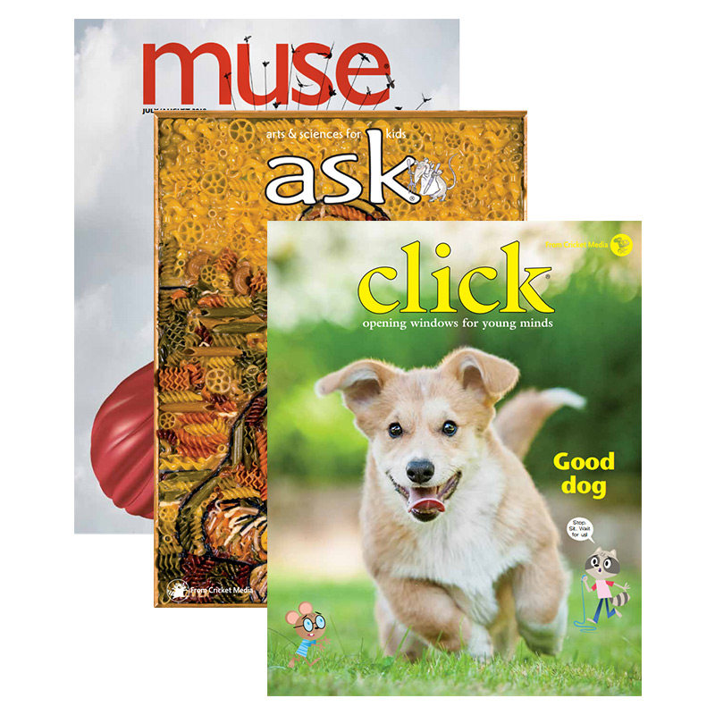 【中图原版】英文蟋蟀儿童期刊自然科学系列click点击世界 ask千奇白问 muse缪斯5-16岁2021年期刊3册进口英语杂志淘宝来电周刊