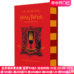 goblet 现货 gryffindor and edition 哈利波特与火焰杯哈利波特4 书籍 英文原版 格兰芬多学院版 Harry the fire potter 精装