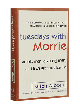 相约星期二 英文原版小说 Tuesdays with Morrie 十四堂星期二的课 英语进口外文书籍搭怦然心动flipped奇迹男孩Wonder哈利波特