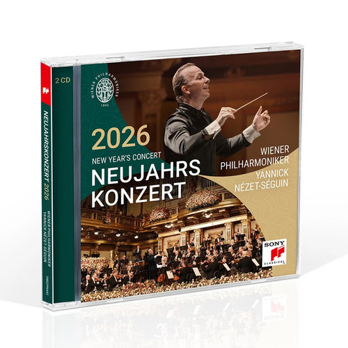 【原装进口】2026年维也纳新年音乐会 雅尼克指挥 欧版 2CD唱片