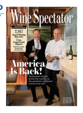 【全年订阅】wine spectator 葡萄酒鉴赏者 餐饮美食 英文原版进口 美国出版 年订15期 858B0264 期刊杂志 报刊书籍