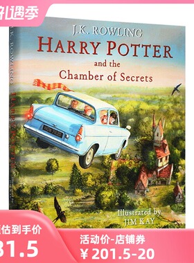 哈利波特与密室 插图精装版 英文原版小说 harry potter and the chamber of secrets 全彩插画 JK罗琳 Jim Kay插画书 英语书籍