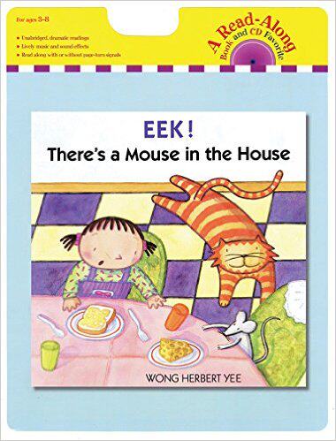 【附音频CD】 有只老鼠在房里 英文原版绘本 Eek! There's a Mouse in the House 呀屋里有只老鼠 汪培珽第3阶段 幼儿启蒙英语书籍