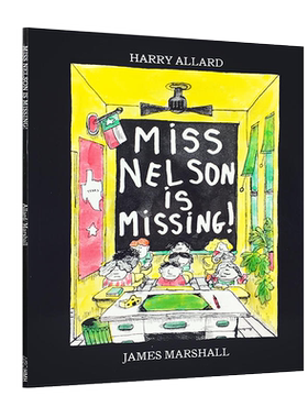 尼尔森老师不见了 英文原版绘本 Miss Nelson Is Missing 廖彩杏书单 3-6岁儿童趣味图画故事书 纯全英文正版英语书籍