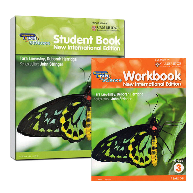 培生剑桥国际小学科学课程教材+练习册套装 第三级别 HEINEMANN EXPLORE SCIENCE 儿童教材 波米诺绘本语言表达 正版原著英语书籍