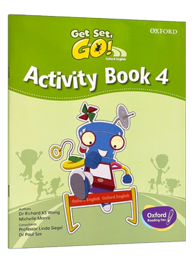 香港牛津幼儿英语Get Set Go Activity Book 4级别 活动手册 练习册 牛津出版社gsg 3-6岁幼儿启蒙英语幼儿园小班上册教材英语书籍