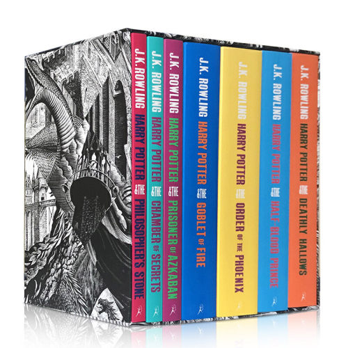 哈利波特英语原版书全套 1-7 Harry Potter Complete Collection 哈利波特与魔法石 JK罗琳 纯全英文版正版原著英语书籍