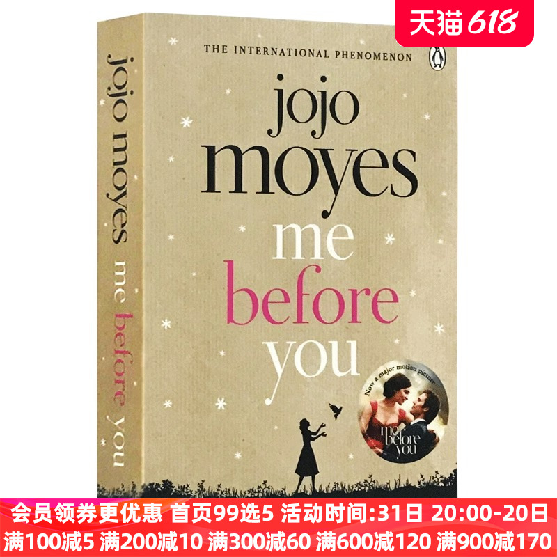 遇见你之前 我就要你好好的 英文原版小说 Me Before You 爱情小说 乔乔莫伊丝Jojo Moyes 大小谎言作者 全英文正版原著英语书籍 书籍/杂志/报纸 原版其它 原图主图